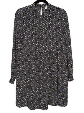 JACQUELINE de YONG long sleeve floral Piper Aline summer dress sz 36 US sz 6